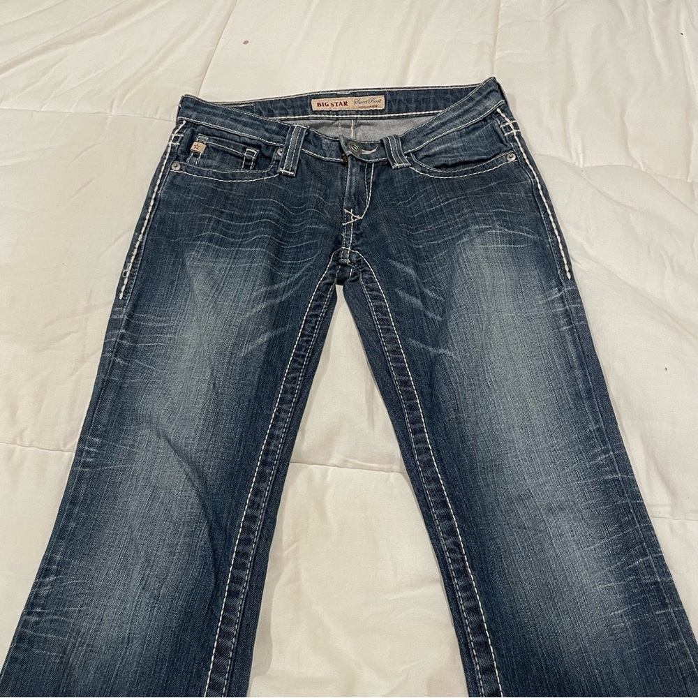 big star low rise flare jeans